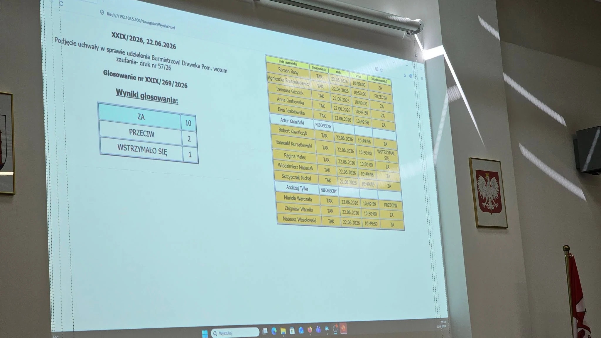 Burmistrz Drawska z votum zaufania i absolutorium za 2025 rok — zdjęcie 9