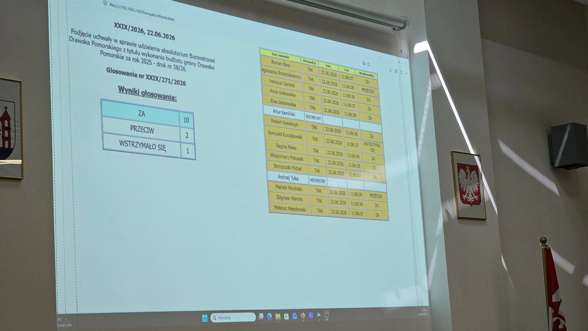 Burmistrz Drawska z votum zaufania i absolutorium za 2025 rok — zdjęcie 12
